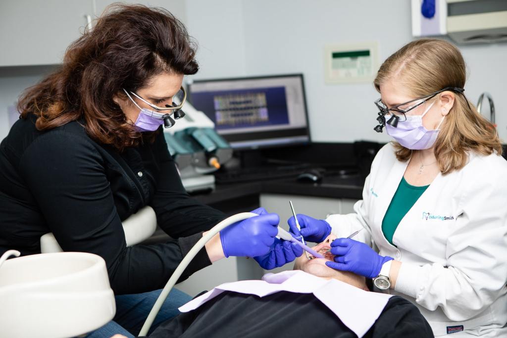 Dr Wertheimer performing procedure