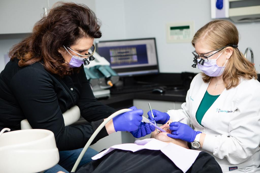 Dr Wertheimer performing procedure