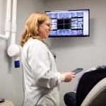 Dr Wertheimer showing xray